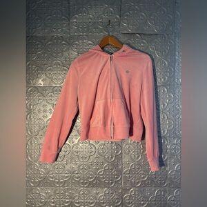 Juicy Couture Pink Zip Up Tracksuit Velour Jacket Y2K 2000s
